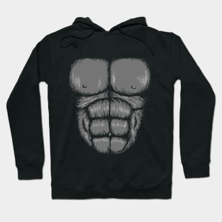 Gorilla Halloween Costume Chest Hoodie